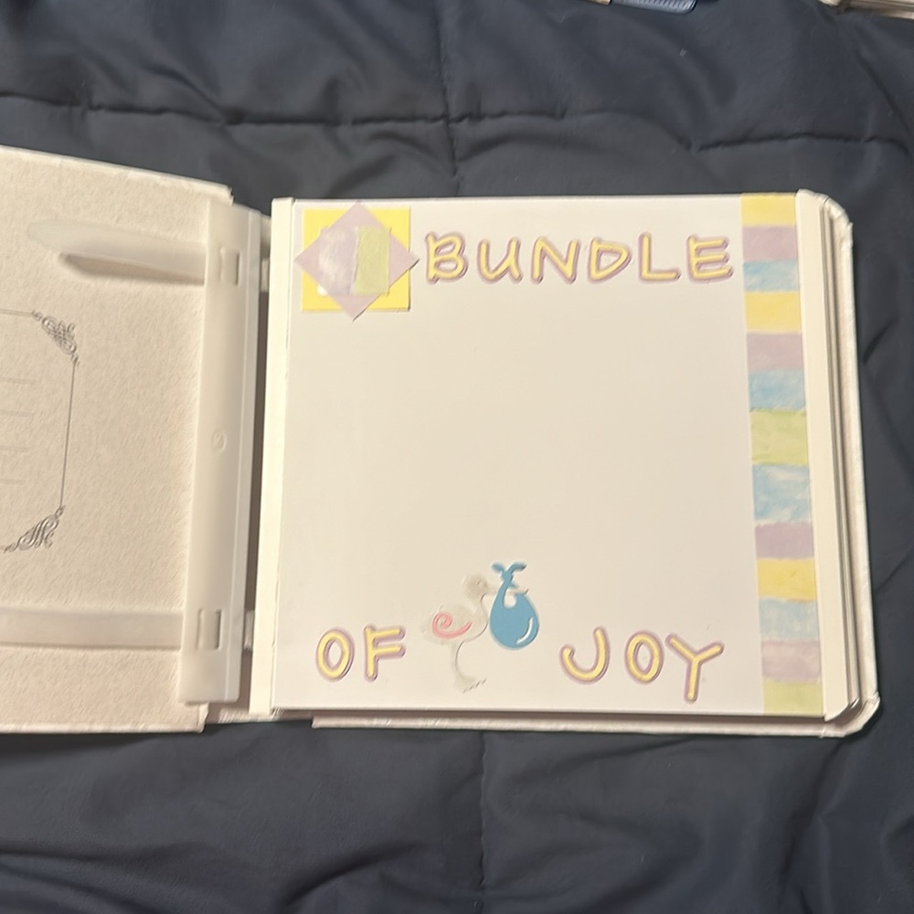 Bundle of Joy scrapbook white Creative memories